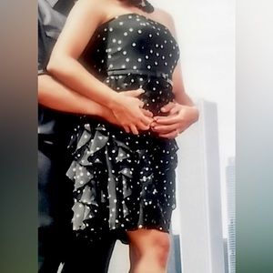 White House Black Market Polkadot Dress Size 6